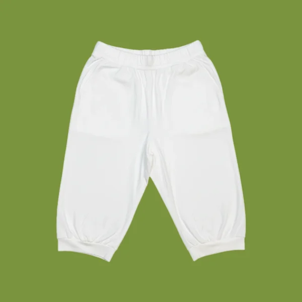 عکس شلوارک نخی زنانه روزی پاک 🌿 پارچه کاملاً طبیعی