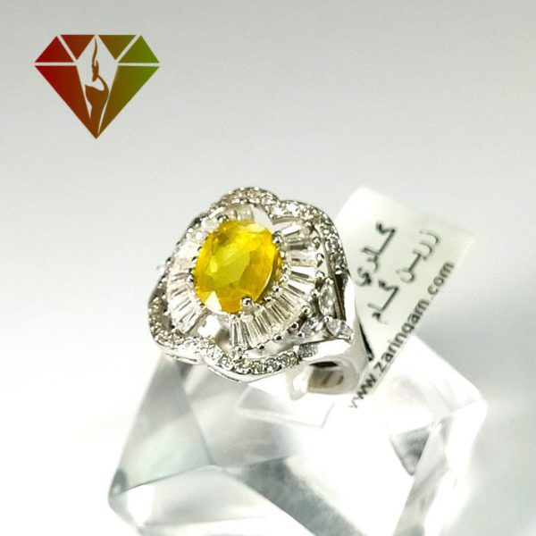 انگشتر زنانه یاقوت زرد