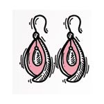 گوشواره رزکوارتز