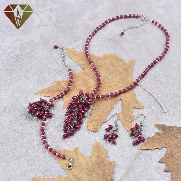 ست گردنبند خوشه انگوری