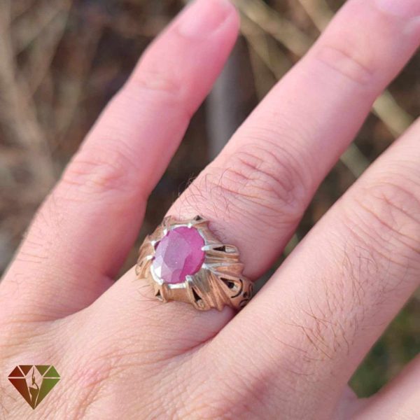 انگشتر مردانه یاقوت سرخ