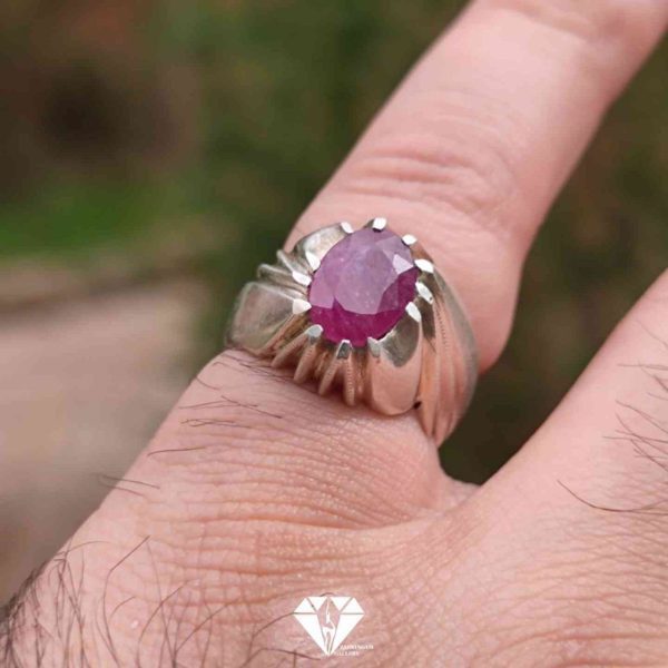 انگشتر مردانه یاقوت سرخ