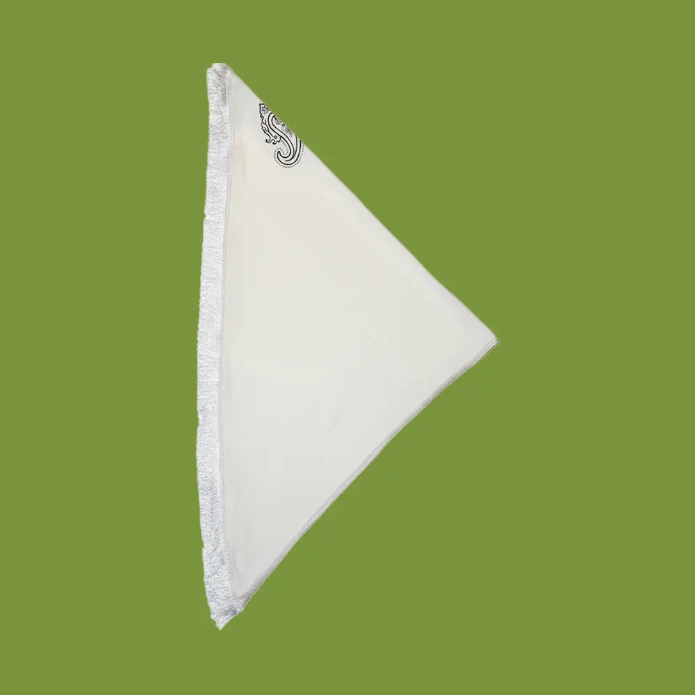 روسری نخی تصویر روسری نخی روزی پاک با پارچه صددرصد طبیعی